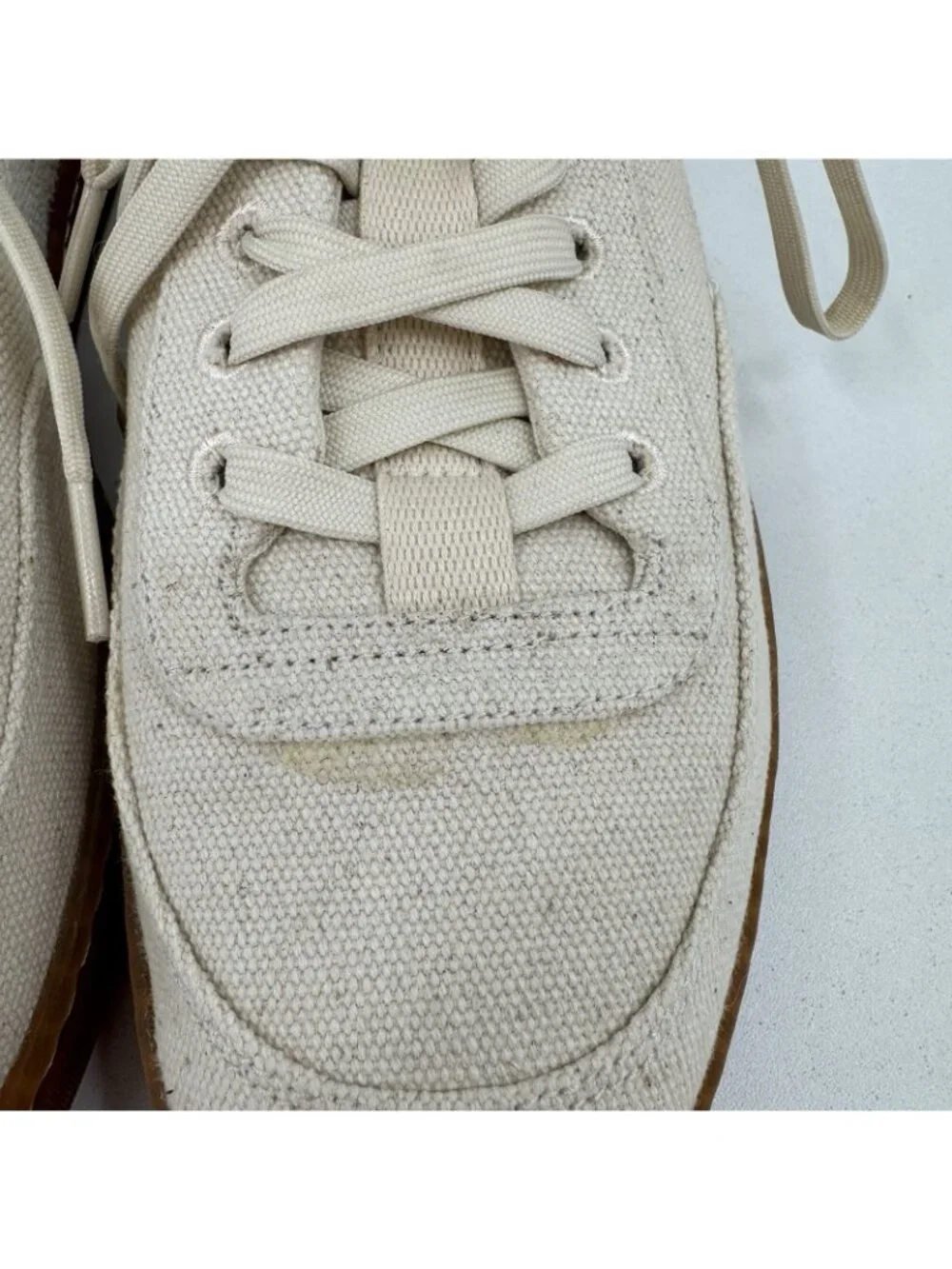 Everlane Tread Bare Sneaker size 10 Women's in Canvas Natural Lace-up Shoes